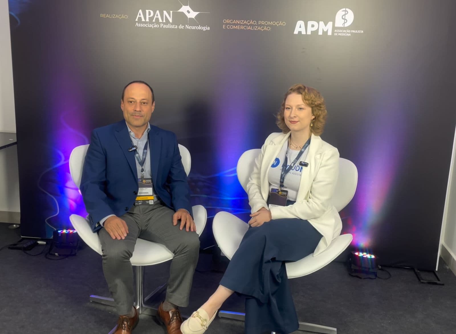 Giovanna em congresso de neurologia APAN/APM